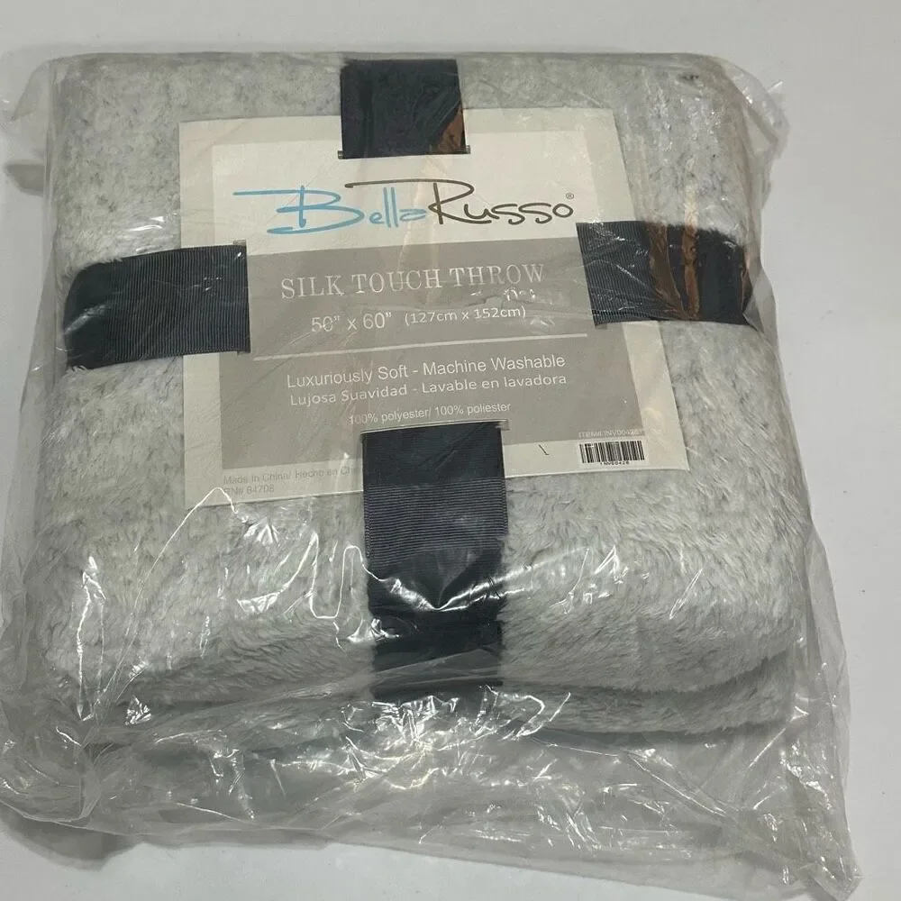 Bella Russo Silk Touch Throw 50” x 60” Luxuriously Soft Throw Blanket